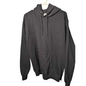 Hanes EcoSmart Dark Gray Hoodie - Size M - Made in El Salvador - Used